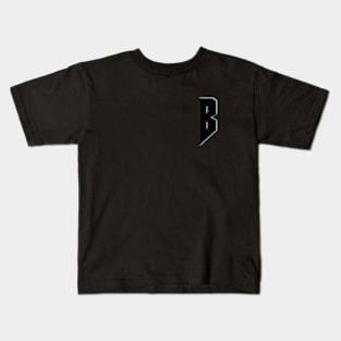 Black&Cyan B Kids T-Shirt